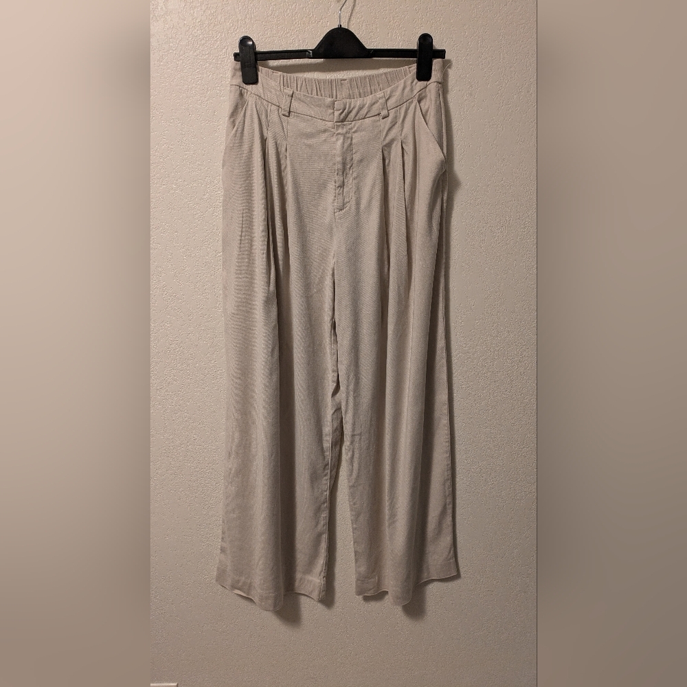 Maeve Cream High-Waisted Dress Pants - Picture 3 of 9